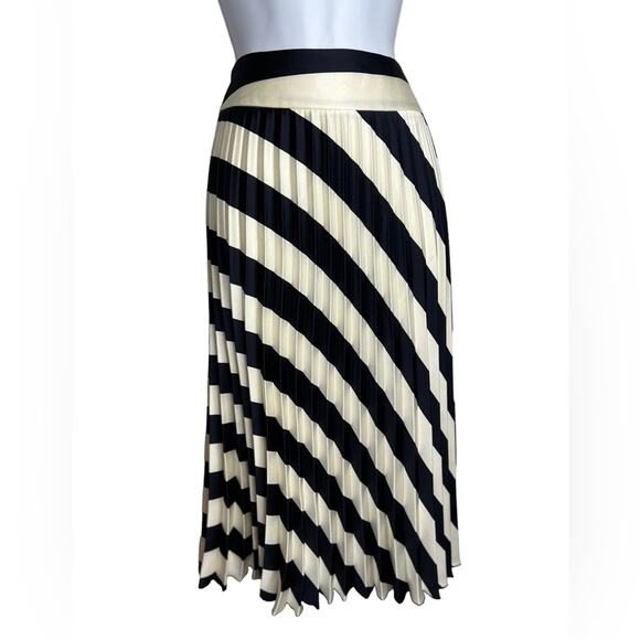 Boss Black and White Striped Midi Skirt - Picture 2 of 10